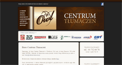 Desktop Screenshot of centrum-tlumaczen.pl