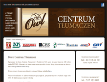 Tablet Screenshot of centrum-tlumaczen.pl